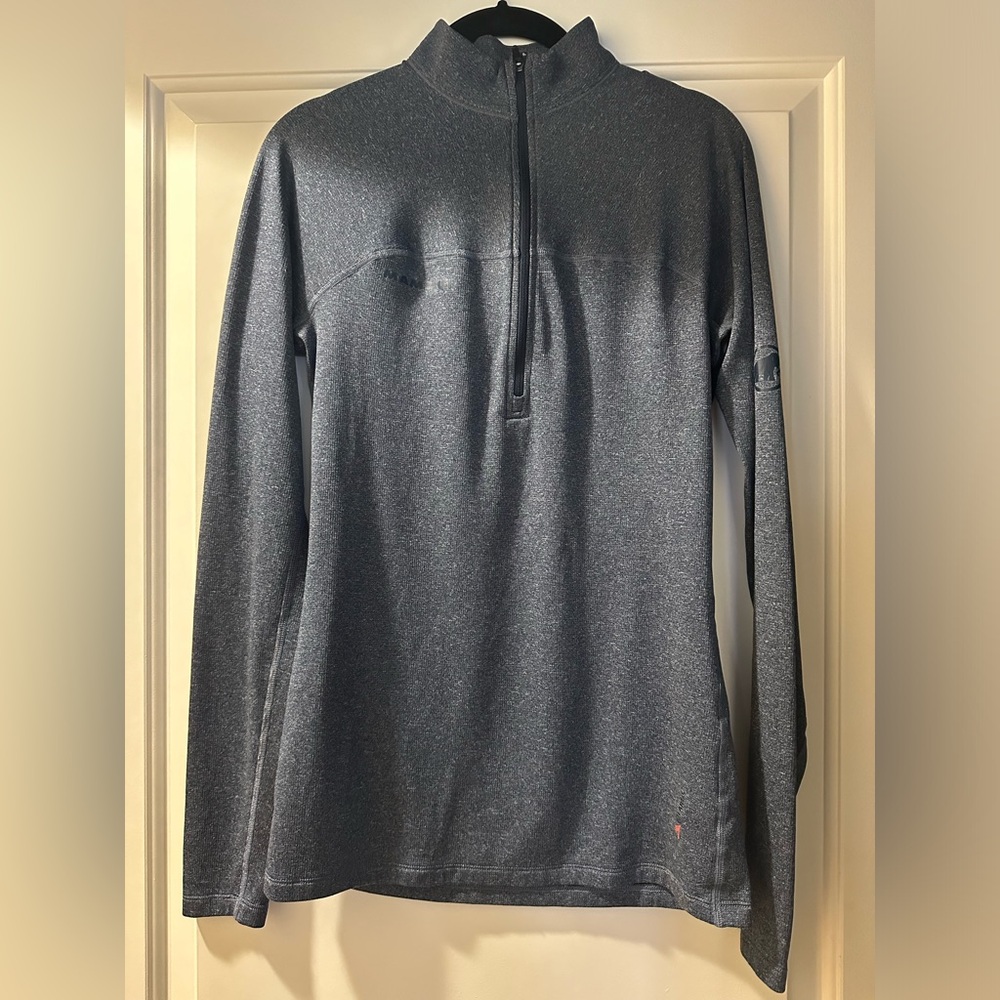 Mammut Women's Klamath Polartec Quarter-Zip - Heathered Navy & Gray, Size S